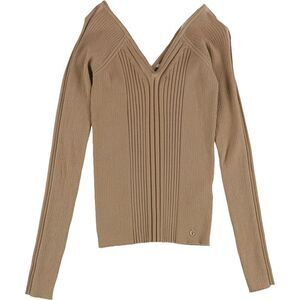 GUESS Womens Ribbed Knit Sweater, Multicoloured, NWT